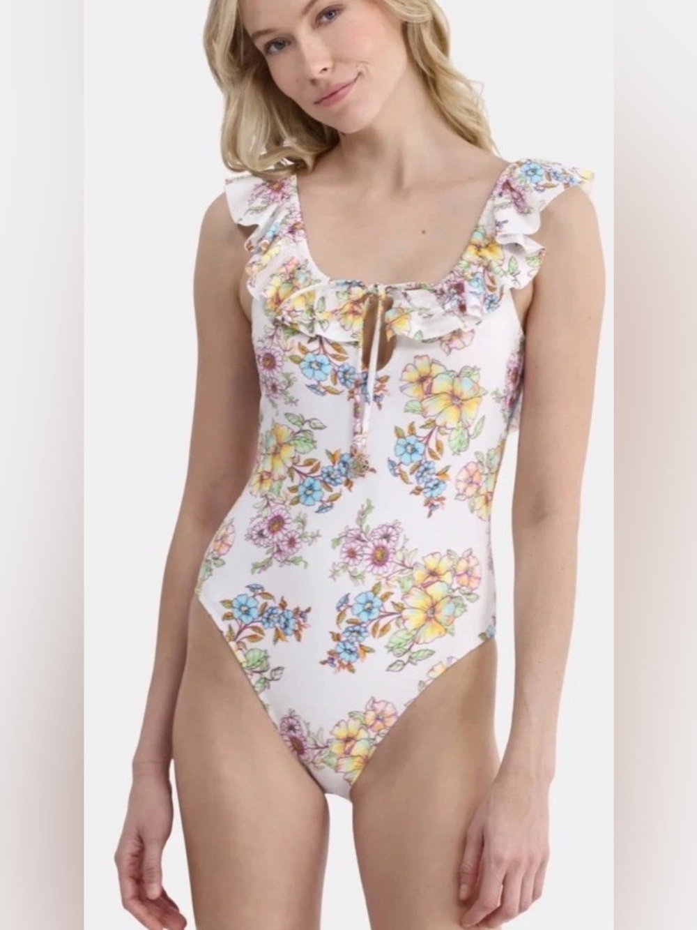 NWT Jessica Simpson Floral One Piece Swimsuit
